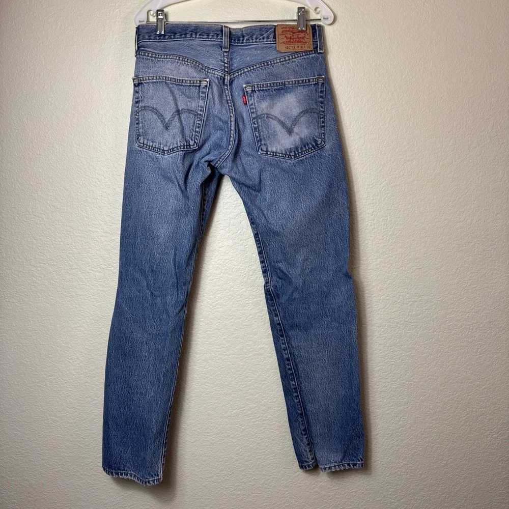 Levis 501 Mens 33 Button Fly Cotton Jeans VTG 00s Distressed Y2K Pants 33 x 34